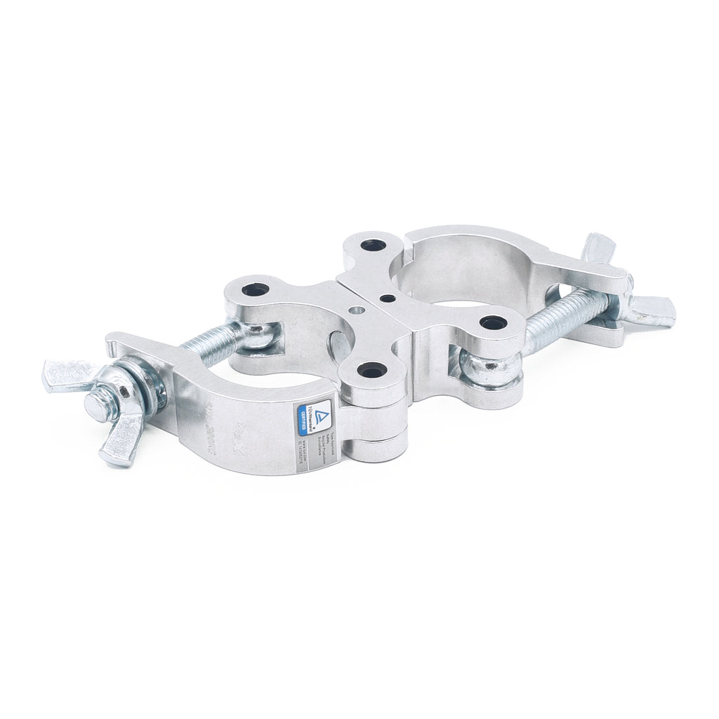 24PCS Aluminum Slim Dual M10 Clamp with Big Wing Knob for 2" Truss Tube Capacity 661 lbs.