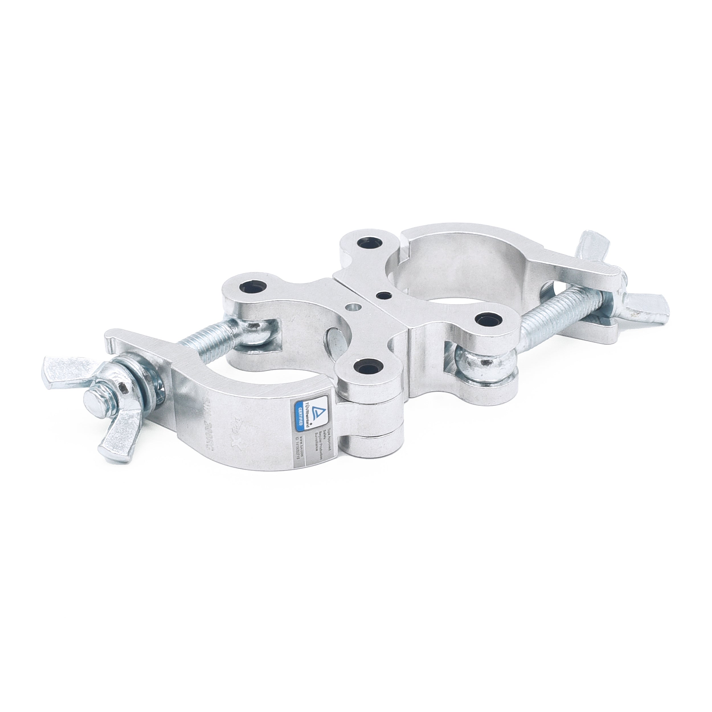 24PCS Aluminum Slim Dual M10 Clamp with Big Wing Knob for 2" Truss Tube Capacity 661 lbs.
