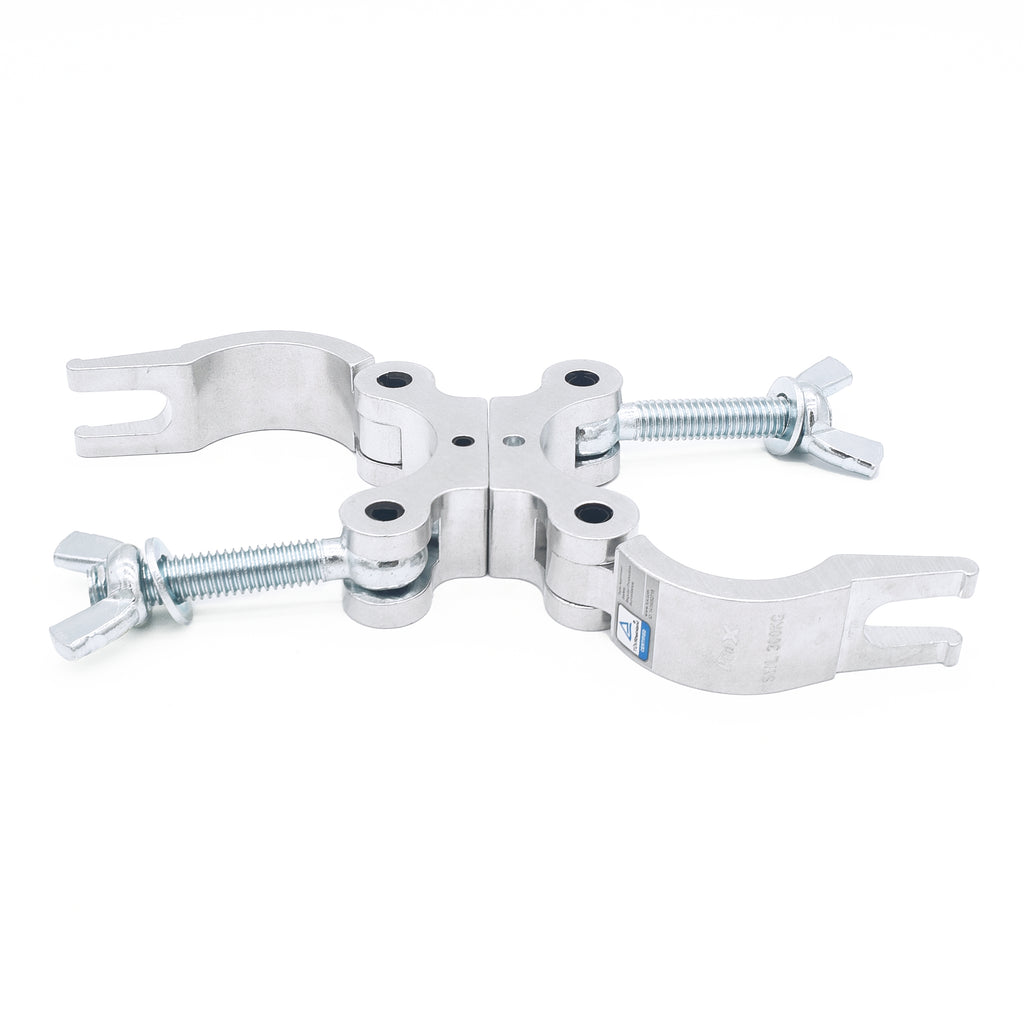 24PCS Aluminum Slim Dual M10 Clamp with Big Wing Knob for 2" Truss Tube Capacity 661 lbs.