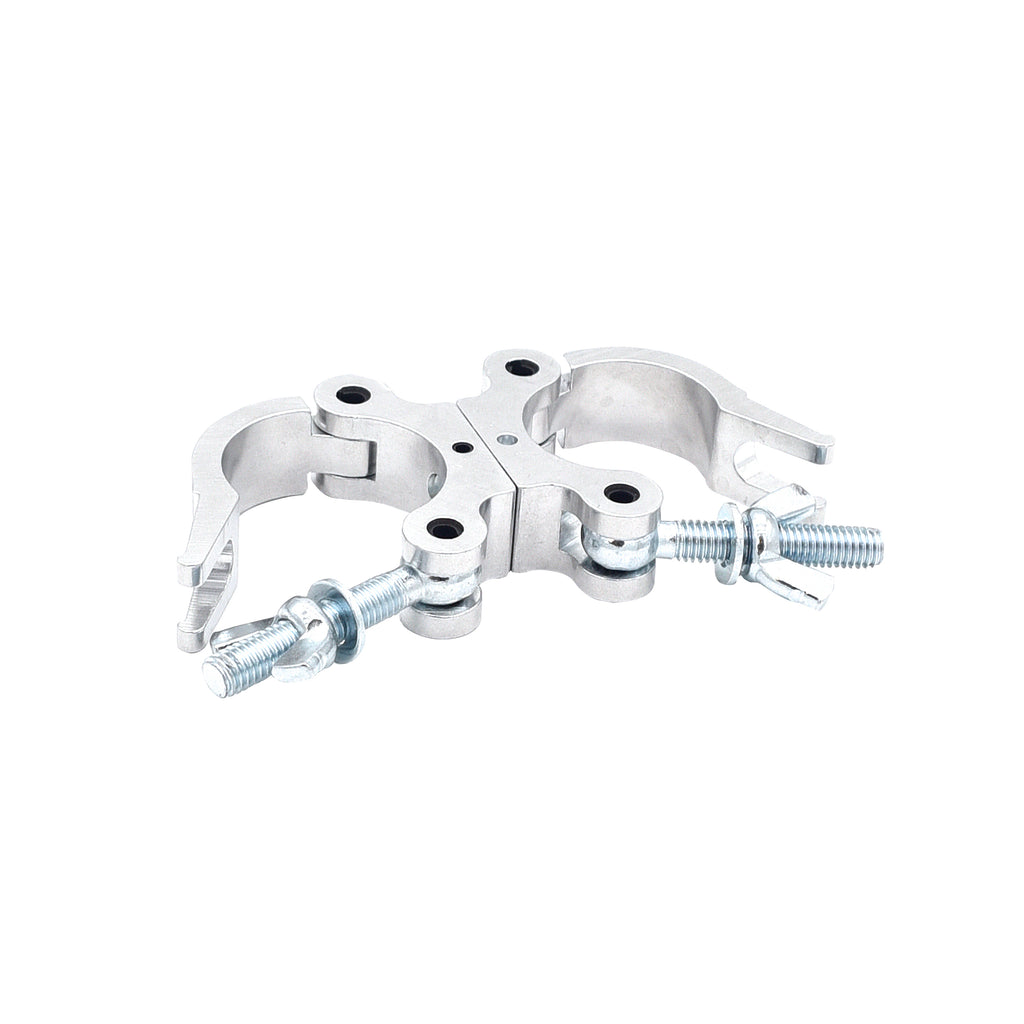 24PCS Aluminum Slim Dual M10 Clamp with Big Wing Knob for 2" Truss Tube Capacity 661 lbs.