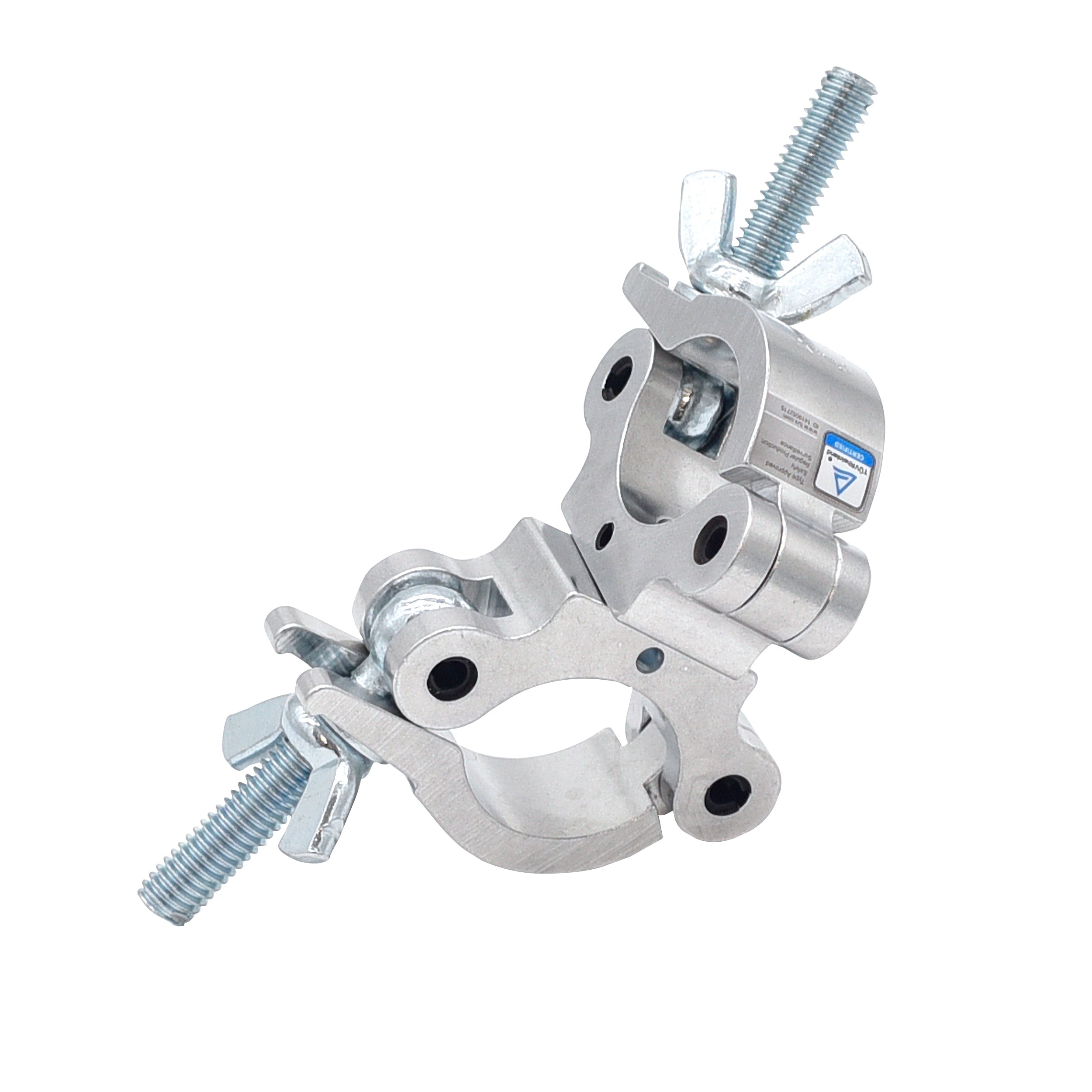 T-C6S Dual Swivel O-Clamp fits 1.5-2.0 in Tube Capacity 660 LBS —  Aluminum