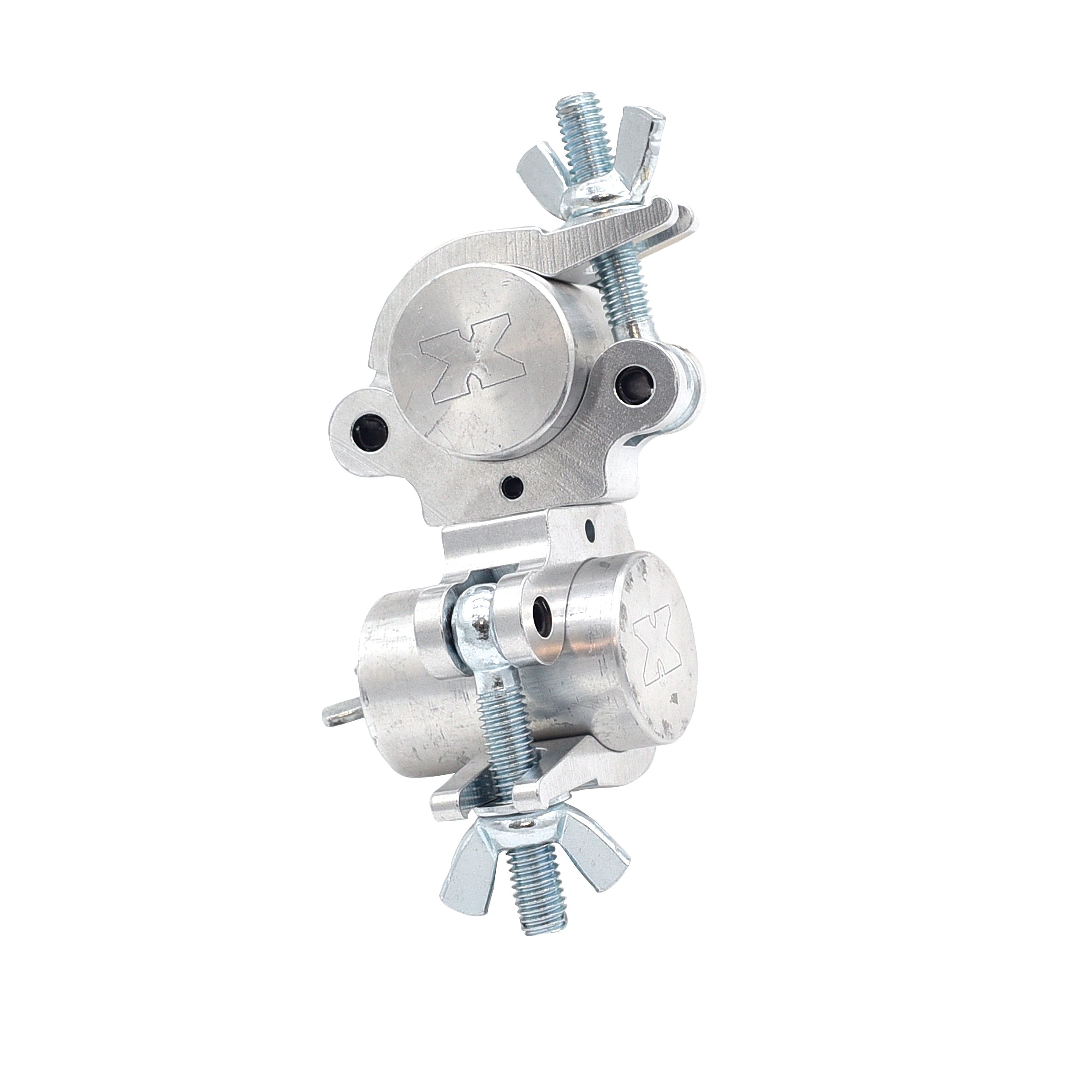 24PCS Aluminum Slim Dual M10 Clamp with Big Wing Knob for 2" Truss Tube Capacity 661 lbs.