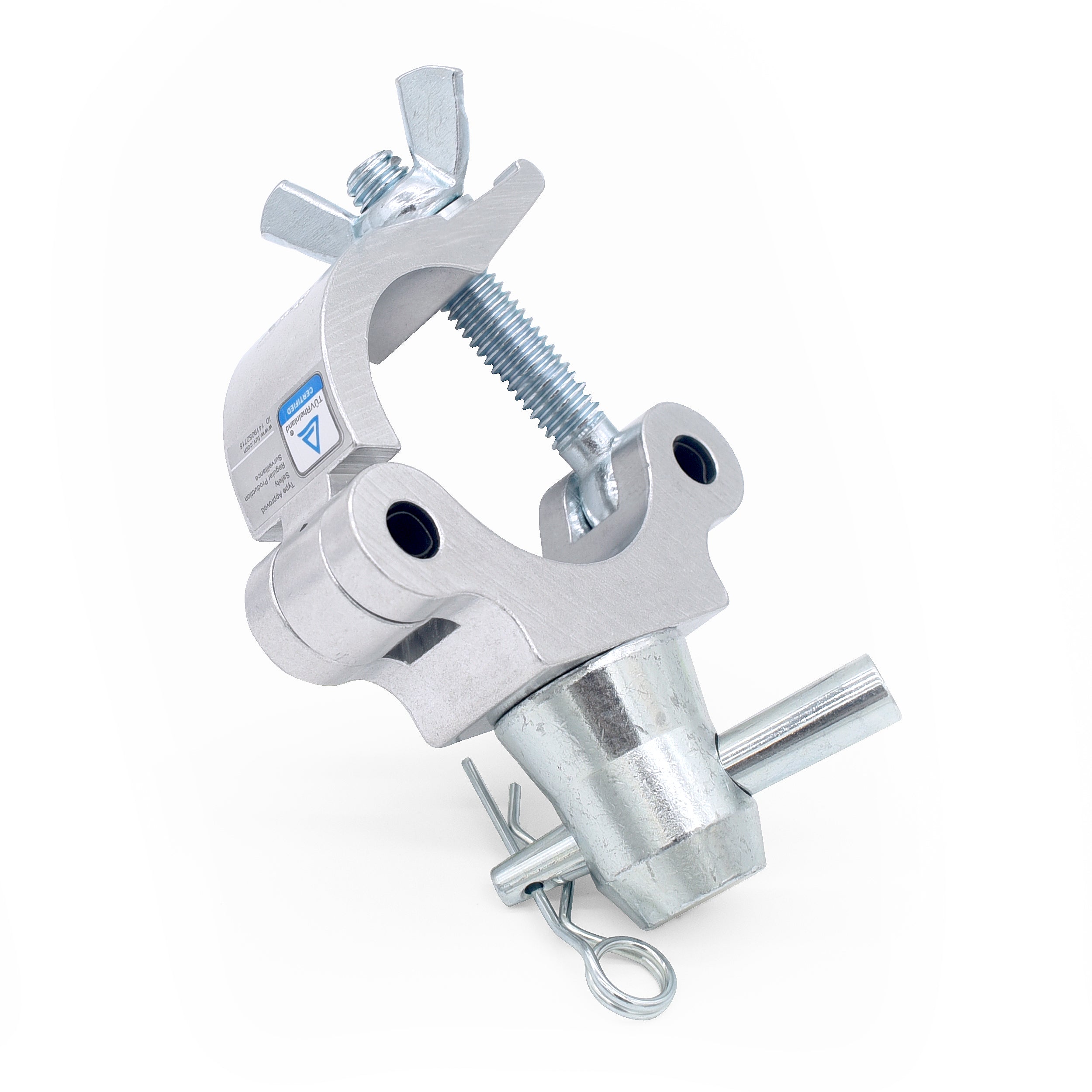 24PCS Aluminum Pro Slim M10 Clamp with Half Conical Connector for 2" Truss Tube Capacity 661 lbs.