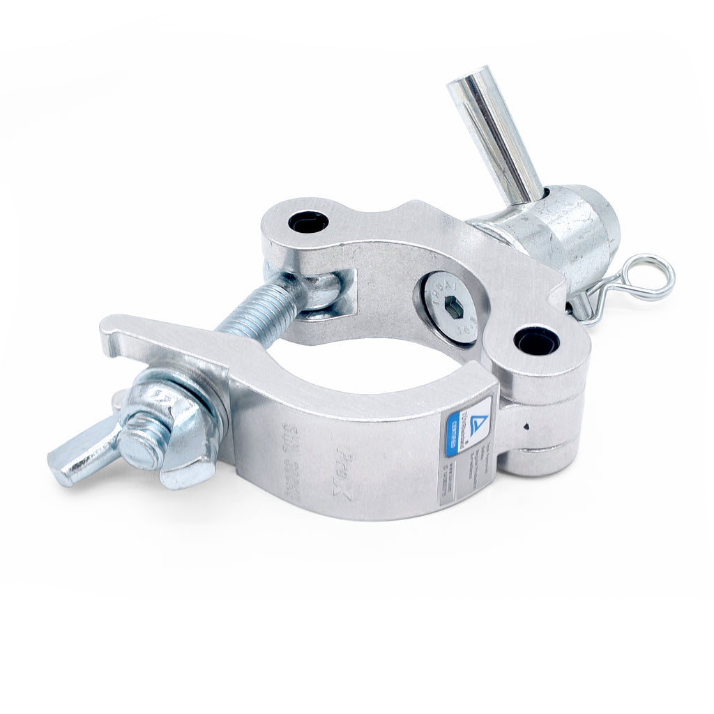 24PCS Aluminum Pro Slim M10 Clamp with Half Conical Connector for 2" Truss Tube Capacity 661 lbs.