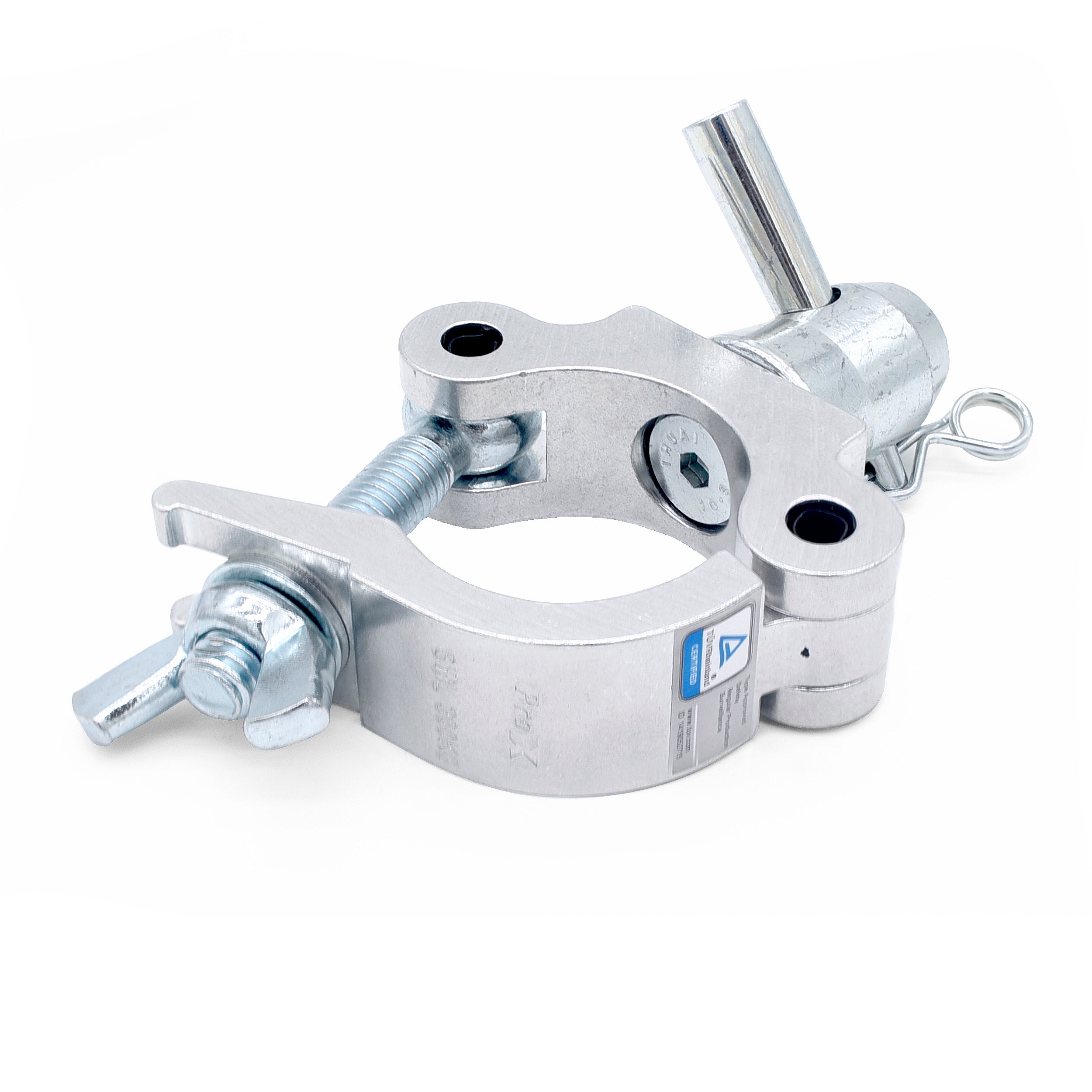 24PCS Aluminum Pro Slim M10 Clamp with Half Conical Connector for 2" Truss Tube Capacity 661 lbs.