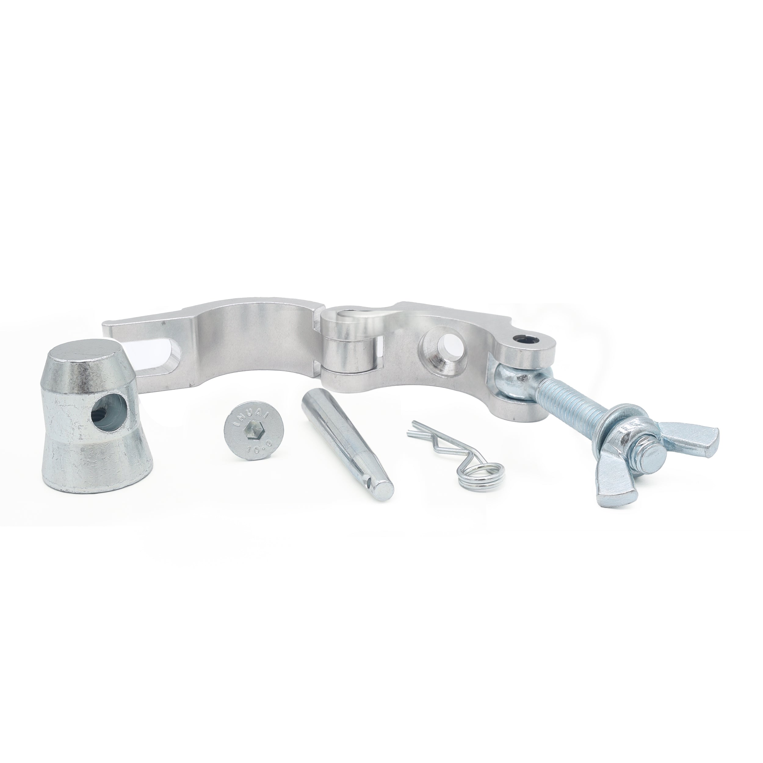 T-C7S Half Coupler Combo Pro Clamp for 2" Truss Tube Capacity 660 lbs Aluminum