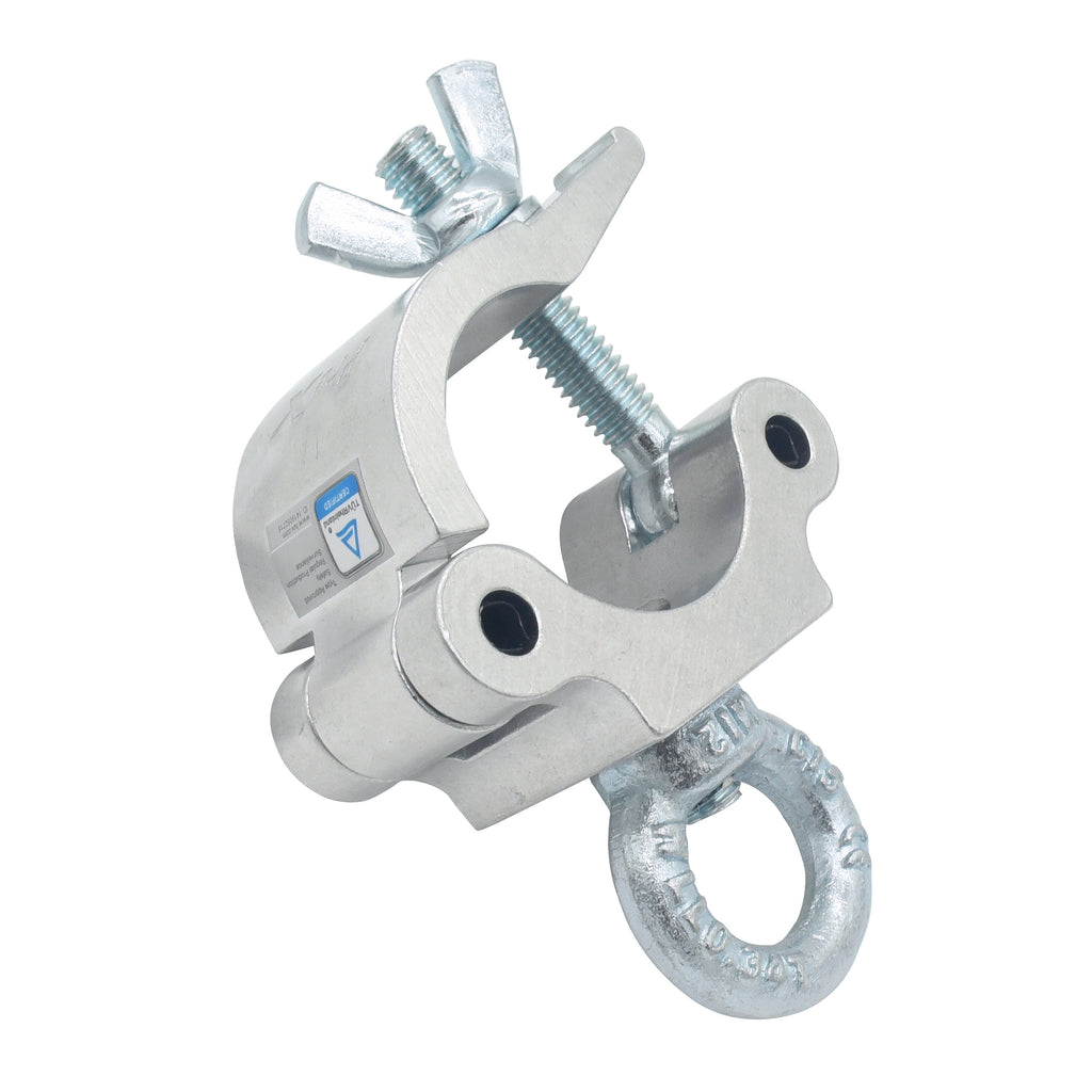 24PCS Aluminum Pro M10 Truss Clamp with Eyebolt for 2" Truss Tube for Hanging Lighting and Speakers Capacity 1102 lbs.