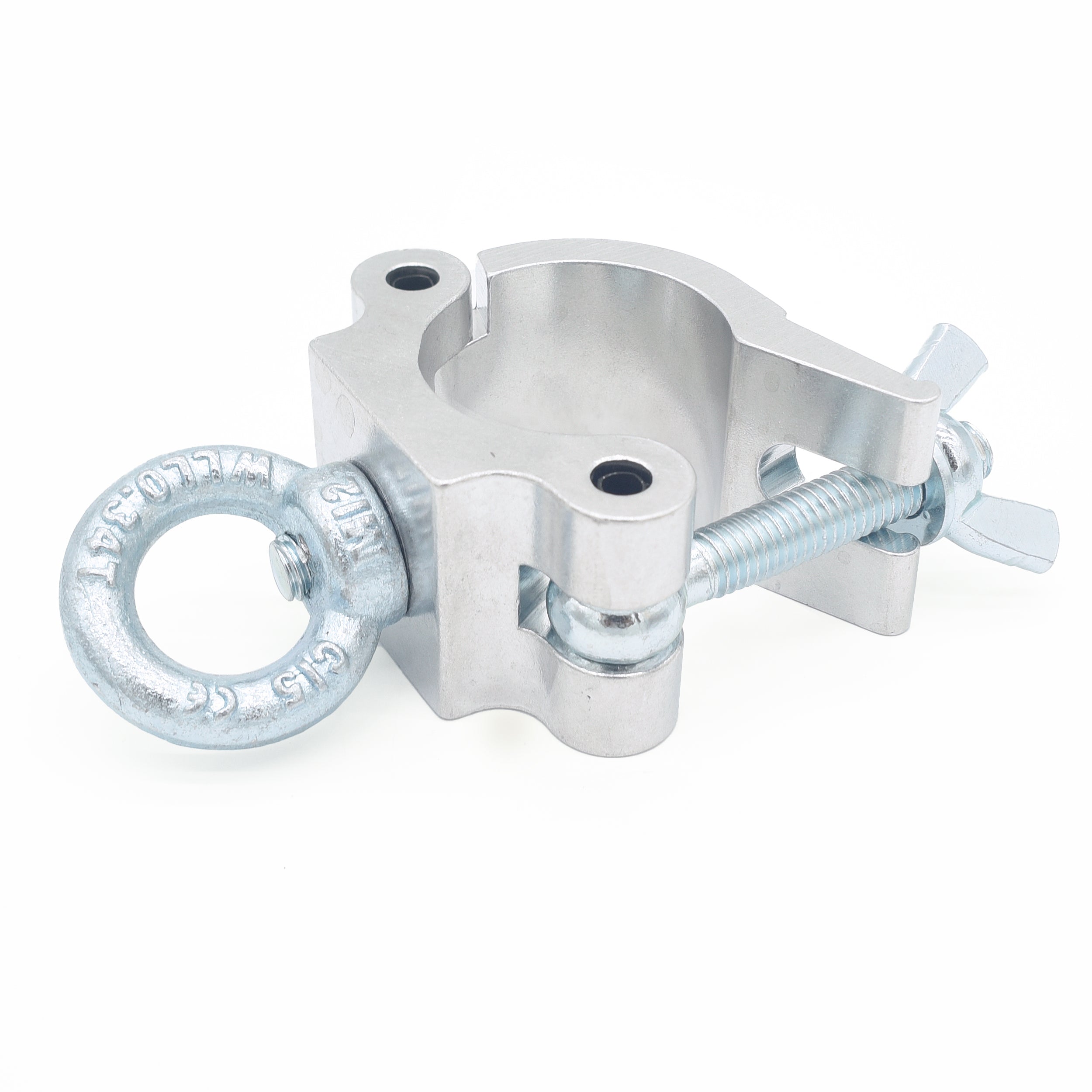 24PCS Aluminum Pro M10 Truss Clamp with Eyebolt for 2" Truss Tube for Hanging Lighting and Speakers Capacity 1102 lbs.