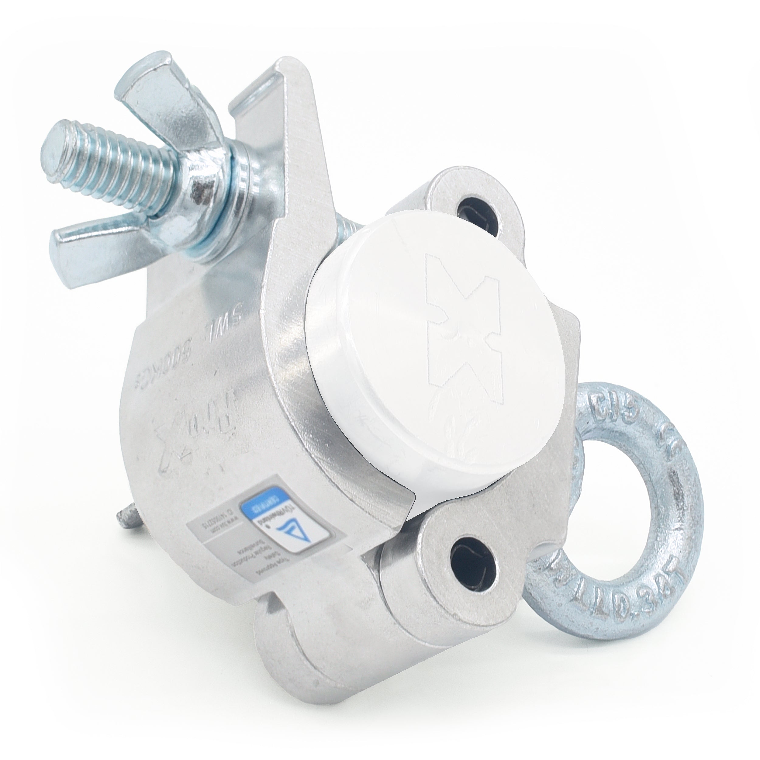T-C8 Pro Clamp w/ Eyebolt for 2" Truss Tube Capacity 750 lbs. — Aluminum
