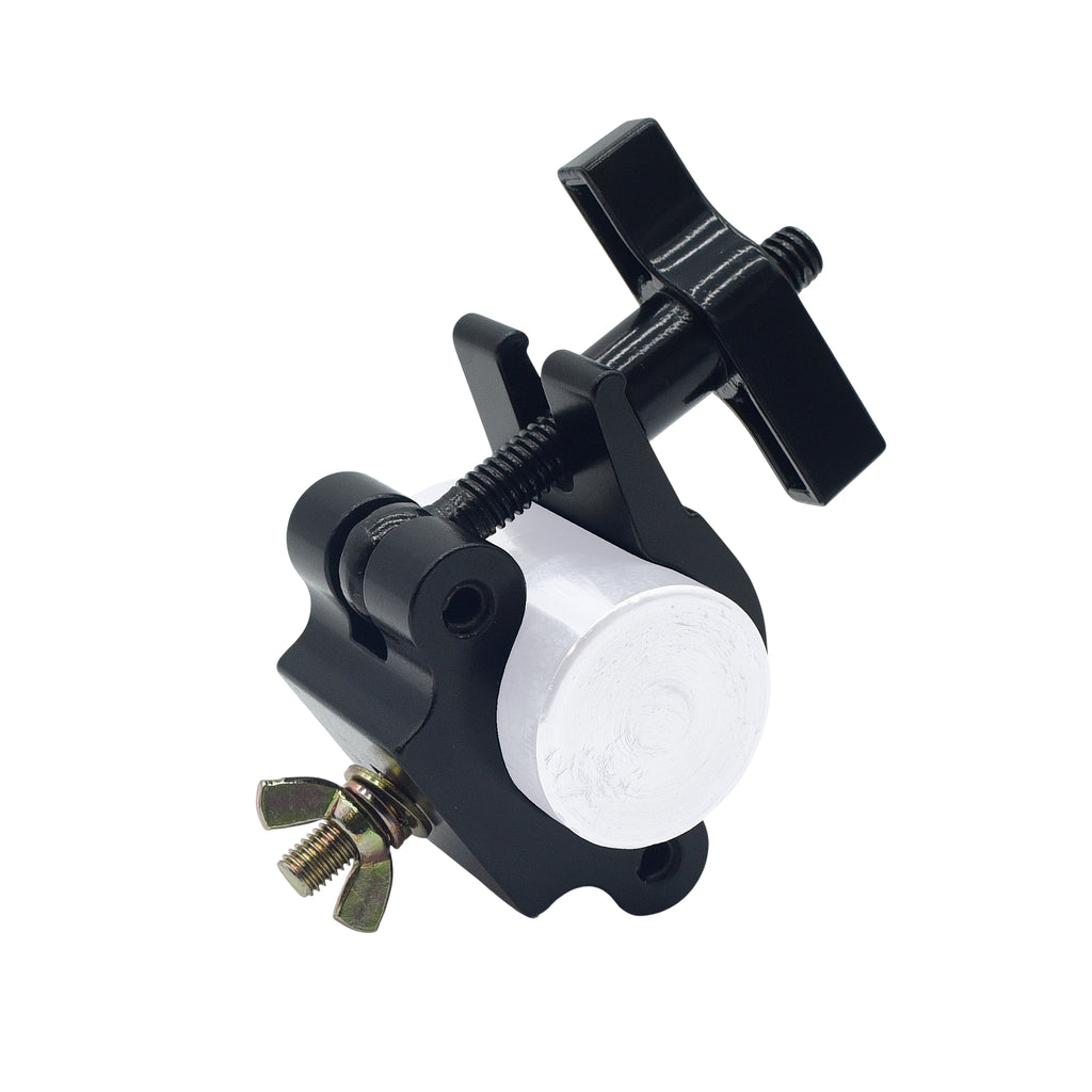 12PCS Black 2" Width Pro Clamp Aluminum with Big Knob and Gold M10 Bolt Fits 2" truss Holds 1100 lbs