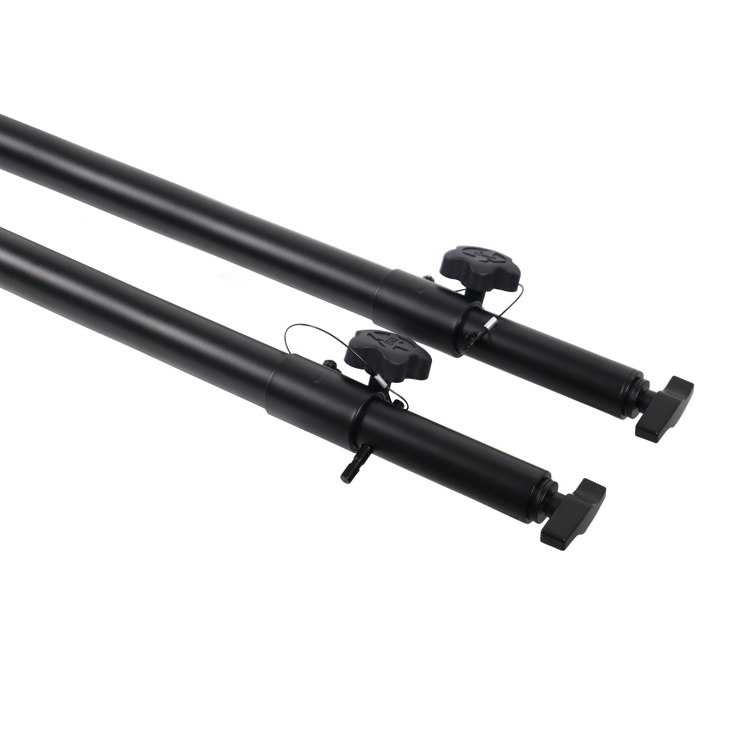 Set of 2 Atlas Telescoping Poles Black 56"–96" Adjustable Height