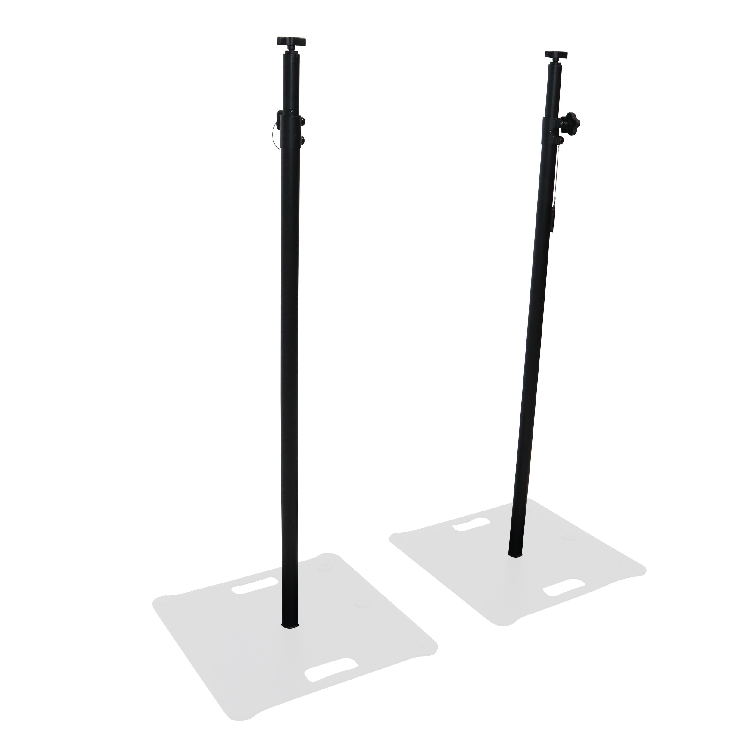 Set of 2 Atlas Telescoping Poles Black 56"–96" Adjustable Height