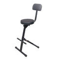 Portable Folding AV Operator DJ Keyboard Drum Height Adjustable Throne Chair with 13 in. Velvet Padded Cushion