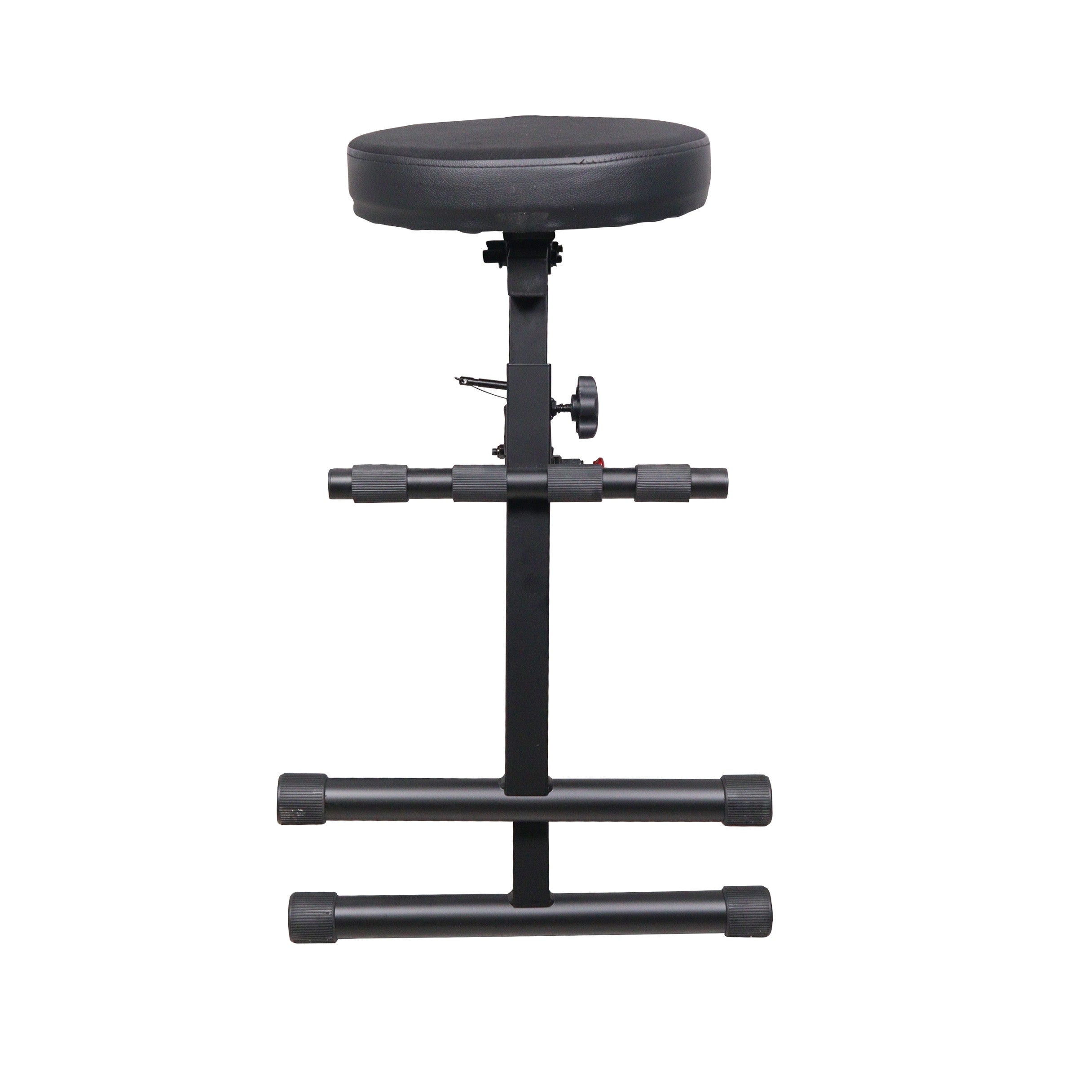 Portable Folding AV Operator DJ Keyboard Drum Height Adjustable Throne Chair with 13 in. Velvet Padded Cushion