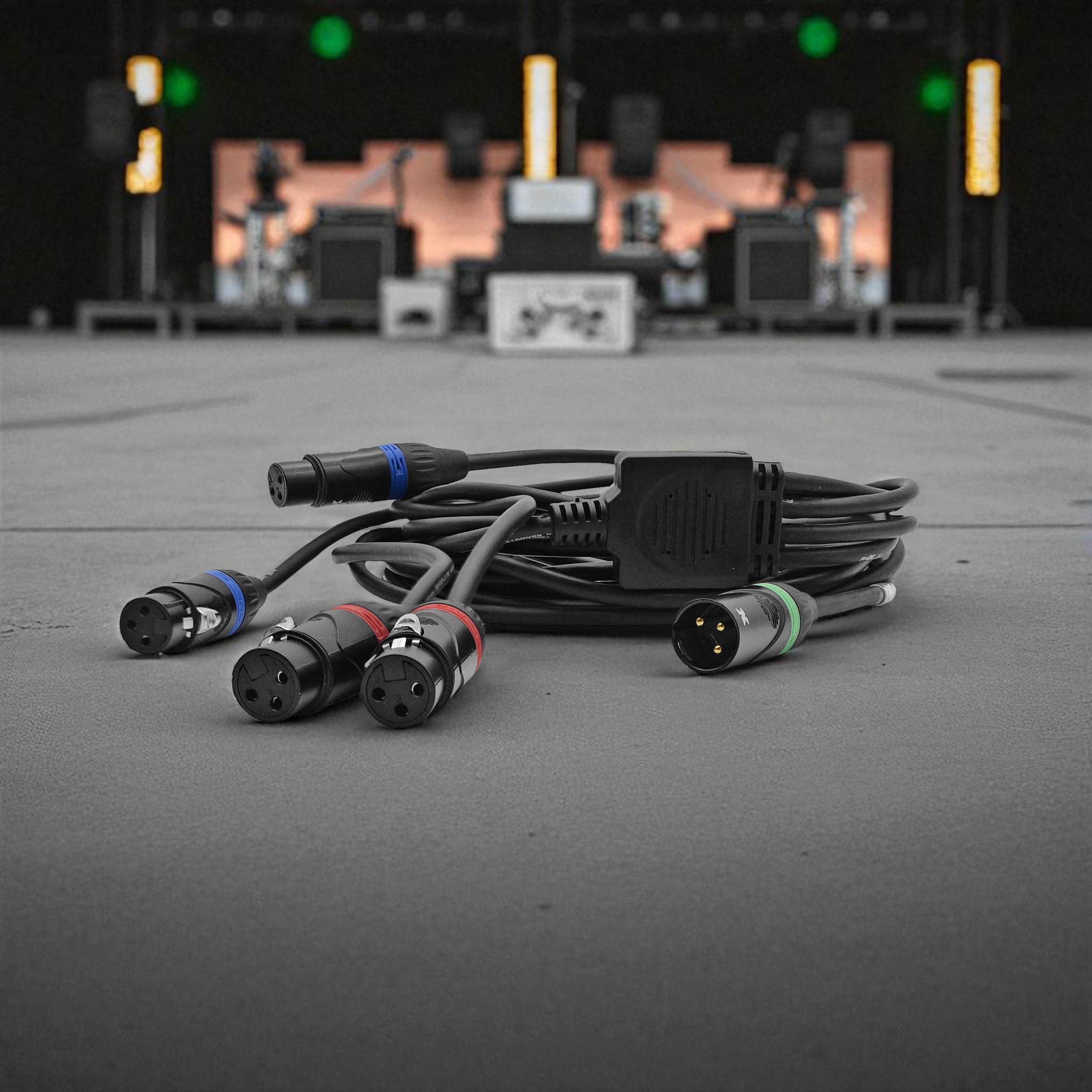 17FT 1 to 4 Outlet 3PIN DMX CABLE High Performance