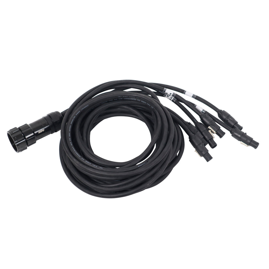 19-Pin Kupo WPS-5219LM to 6x Rean True1 2x 6ft 2x 10ft 2x 16ft SJOOW - 12AWG
