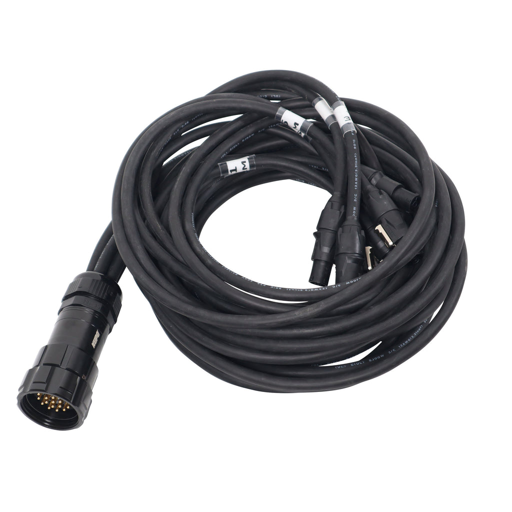12AWG 19-Pin Male to 6 PowerKon TRUE1 Female Connector