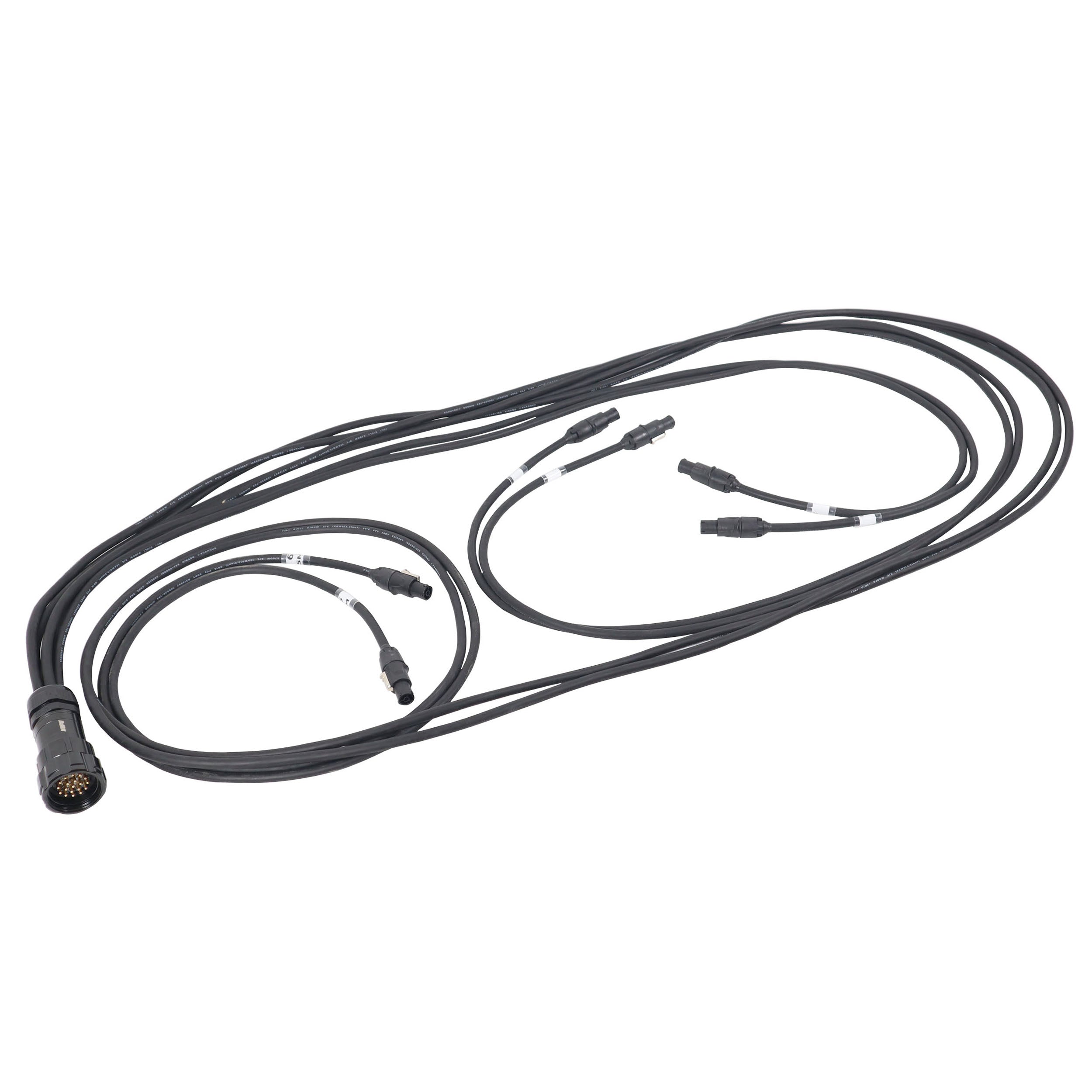12AWG 19-Pin Male to 6 PowerKon TRUE1 Female Connector