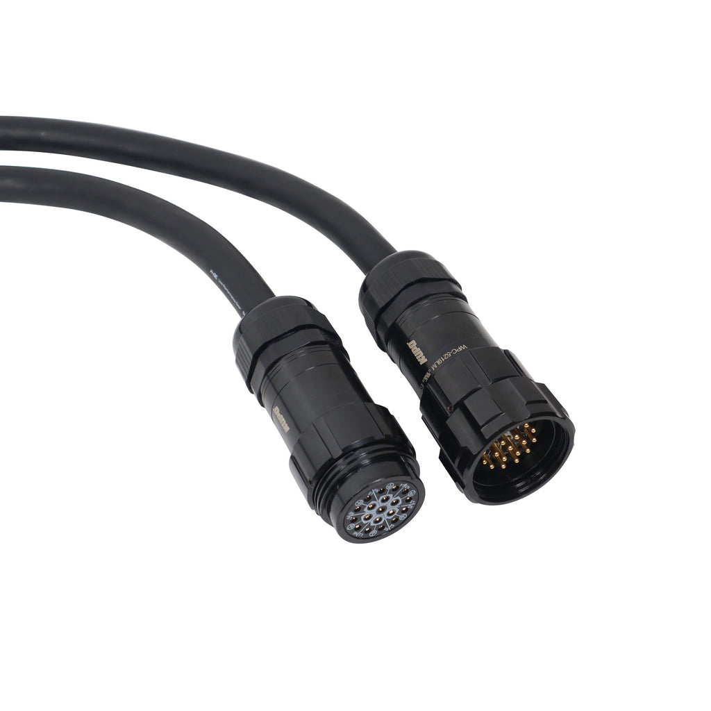 Power Distribution 50Ft 19 Pin Male to Female 12 AWG Extension Cable