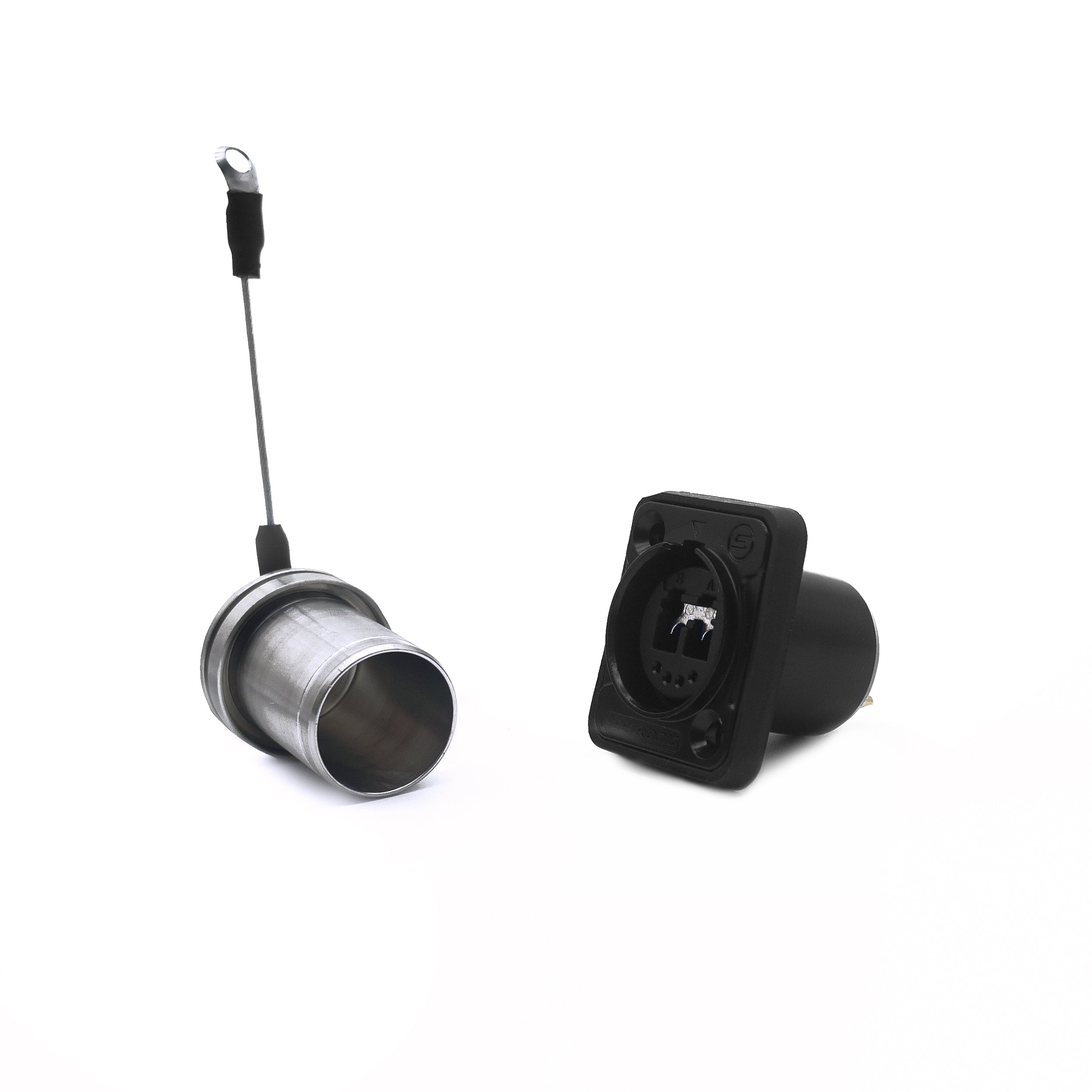 Seetronic Dual-Channel Fiber Socket with Automatic Sealing Shutter (IP65 Rated)