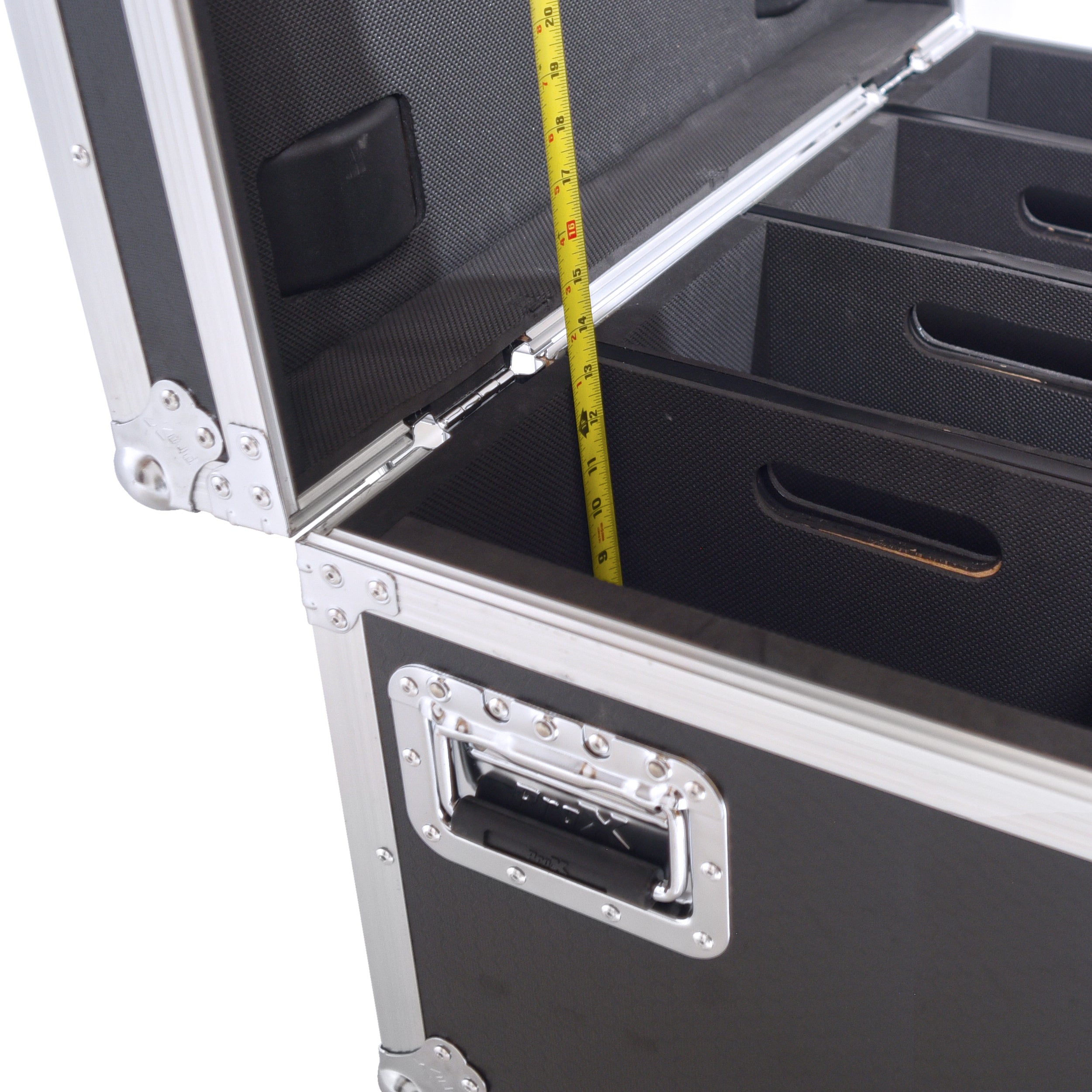 Par Can Universal Utility Case 4" Wheels Will Hold 4 of 12" x12"  Large or 8  of 12" x 5.5" Slim LED Par Lights