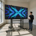 LED Panel Ground Support Stand, Adjustable Height 24-40", Works with XT-GSWSB MK2 - Steel Multi-Linkable System
