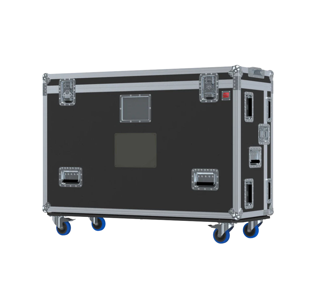 Flight case for Yamaha Rivage PM3 CS-R3 Audio Console Mixer with Doghouse and Wheels by Santosom