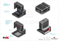 Video Controller Flight Case for Blackmagic ATEM 1 M/E  Camera Control Panel 3U + 6U by Santosom