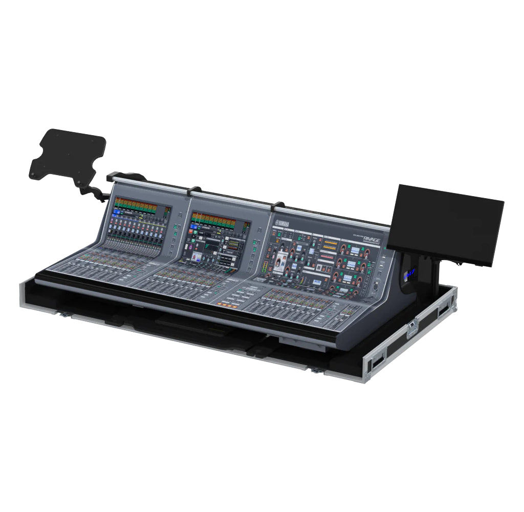 Flight case for Yamaha Rivage PM7 CSD-R7 PM10 CS-R10 Audio Console Mixer with Doghouse and Wheels by Santosom