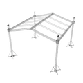 F34 Stage Roofing Truss System with Ground Support Speaker Wings and Chain Hoists – 32 x 30 x 32 Ft.