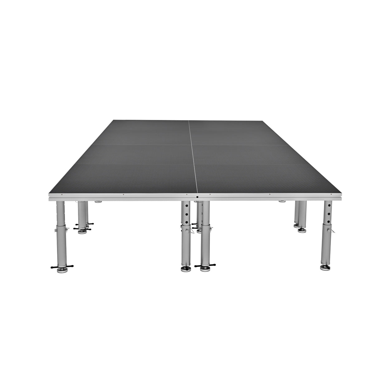 StageOne 8 ft x 16 ft / 4x4 Package – 8 Decks w/ 16–22 inch Adjustable Legs